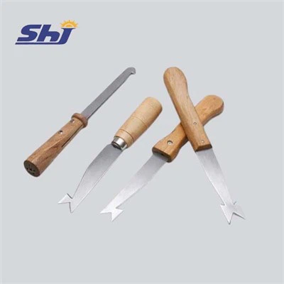 Curved Rubber Trimming Hook Riam|Cov Cuab Yeej Siv Rau Roj Hmab